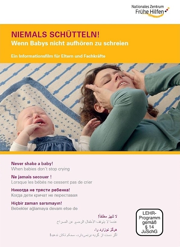 Titelbild DVD "Niemals schütteln! Wenn Babys nicht aufhören zu schreien.