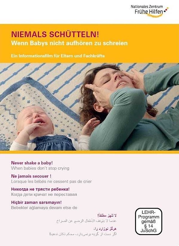 Titelbild DVD "Niemals schütteln! Wenn Babys nicht aufhören zu schreien.