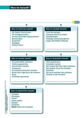 Arbeitsblatt Was ist Gewalt?
