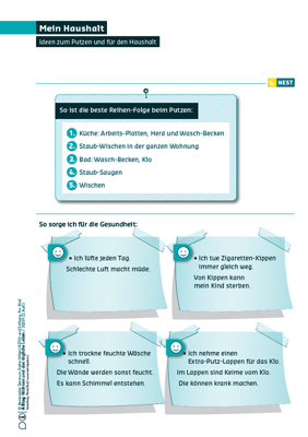 Mein Haushalt Arbeutsblatt Mein Haushalt