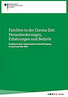 Titelbild - Familien in der Corona-Zeit: Herausforderungen, Erfahrungen und Bedarfe