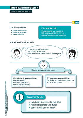 Arbeitsblatt Streit zwischen Eltern