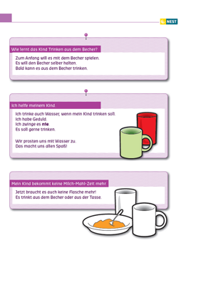 Arbeitsblatt Mein Kind trinkt aus dem Becher - Folgeseite