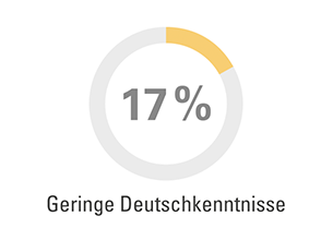 Ausschnitt zeigt Kreis mit 17 Prozent