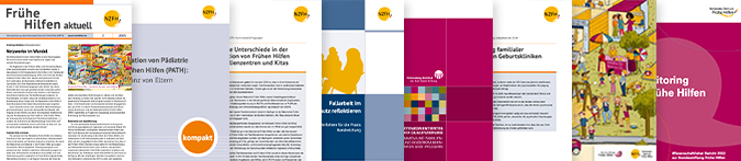 verschiedene Cover der Publikationen des NZFH