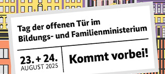 Plakat zum Tag der offenen Tür am 23.+24.08.2025