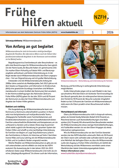 Titelbild Frühe Hilfen aktuell Ausgabe 1/2026