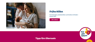 Screenshot Internetseite elternsein.info