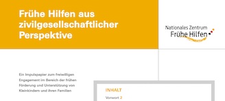 Ausschnitt Titelbild Frühe Hilfen aus zivilgesellschaftlicher Perspektive