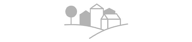 Illustration Häusergruppe mit Baum