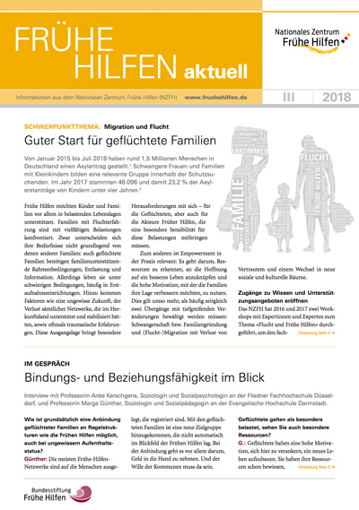 Titelbild: Frühe Hilfen aktuell 03/2018