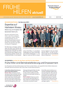 Titelbild Frühe Hilfen aktuell Ausgabe 3 2019