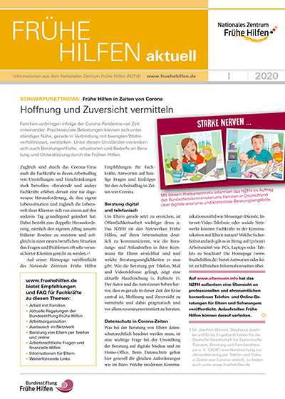 Titelbild Frühe Hilfen aktuell Ausgabe 01/2020