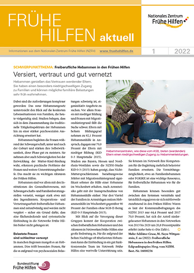 Titelbild Frühe Hilfen aktuell Ausgabe 01/2022