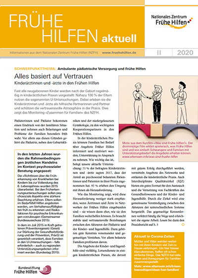 Titelbild Frühe Hilfen aktuell Ausgabe 02/2020