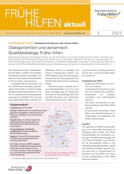 Titelbild Frühe Hilfen aktuell Ausgabe 02/2021
