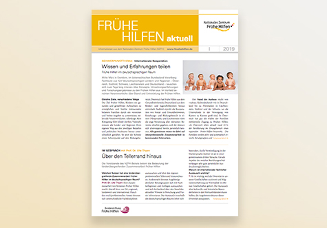 Titelbild: Frühe Hilfen aktuell Ausgabe 01/2019