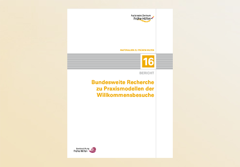 Titelbild Publikation Bundesweite Recherche zu Praxismodellen der Willkommensbesuche