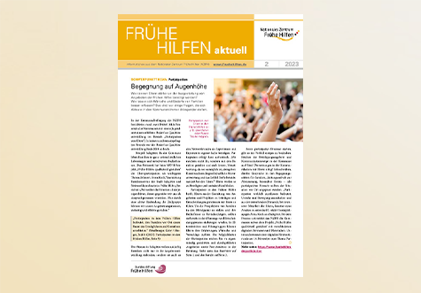 Titelbild Publikation Frühe Hilfen aktuell 2/2023