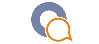 Icon zeigt Kreis mit einem Sprechblasensymbol