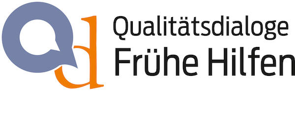 Logo "Qualitätsdialoge Frühe Hilfen"