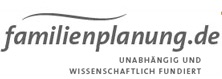 Logo: Internetseite „familienplanung.de“
