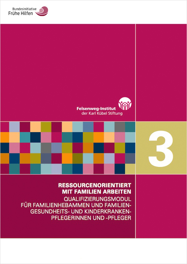 Cover: Qualifizierungsmodul 3 – Ressourcenorientiert mit Familien arbeiten
