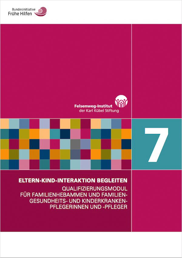 Cover: Qualifizierungsmodul 7 – Eltern-Kind-Interaktion begleiten