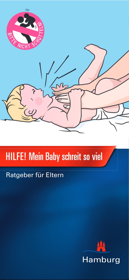 Cover: Faltblatt „HILFE! Mein Baby schreit so viel“