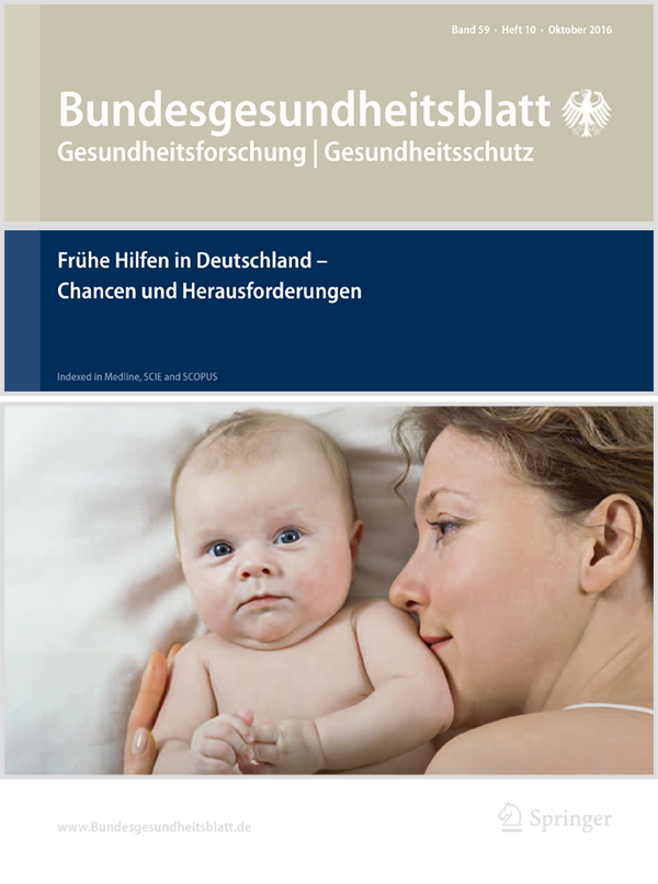 Cover: Bundesgesundheitsblatt – Schwerpunktheft: Frühe Hilfen in Deutschland – Chancen und Herausforderungen