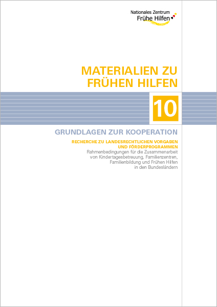 Cover: Materialien 10. Recherche zu landesrechtlichen Vorgaben und Förderprogrammen