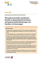 Titelbild - Faktenblatt 2: Psychosoziale Belastungen von Familien in Armutslagen