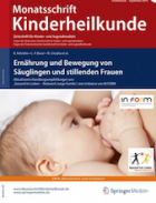 Titelbild - Monatsschrift Kinderheilkunde – Ernährung und Bewegung von Säuglingen und stillenden Frauen