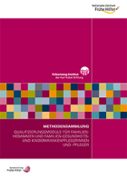 Titelbild - Methodensammlung: Qualifizierungsmodule für Familienhebammen und Familien-Gesundheits- und Kinderkrankenpflegerinnen und -pfleger