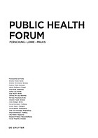 Titelbild - Public Health Forum – Thematischer Schwerpunkt: Frühe Hilfen